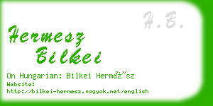 hermesz bilkei business card